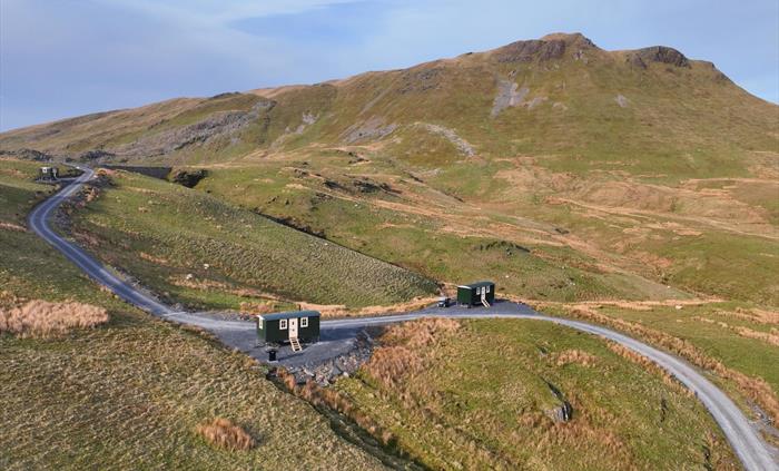Off Grid Glamping Shepherd's huts near Snowdonia